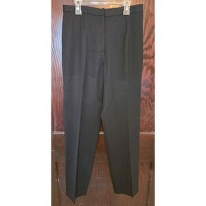 Vintage Ralph Lauren Wool Blend Black Straight Pants Petite Size 6 Classic EUC